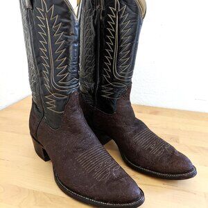 VINTAGE Tony Lama Two Tone Stingray Men's Cowboy Western Boots 2716 - Size 11